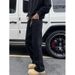 Nordmann Slightly Flared Black Jeans For Men 2025 New Trendy Brand High-end Fleece-lined Thickened Autumn Winter Straight Loose_mkmklike.com