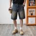 Men's Clothing Blue Summer New Men's Denim Shorts Casual Trendy Brand Shorts Loose Straight Pants Men's Outer Wear_mkmklike.com