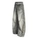Post-Apocalyptic Distressed Denim Pants – Deconstructed Patchwork & Gradient Wash For Men_mkmklike.com