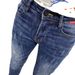 Men's Clothing Autumn And Winter Label Dark Blue Slim Fit Nine Point Jeans For Men With Skinny Feet Slim And Energetic Young Men's Long Pants_mkmklike.com