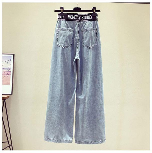 Women's Clothing High Waist Wide Leg Jeans Loose Slim Tall Thin Straight Jeans_mkmklike.com
