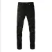 designer Stacked For Mens Baggy Tears Jean Biker Embroidered And Sewn Fashionable Perforated Pants Casual Straight Leg_mkmklike.com