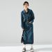 2026 Fall New Vintage Washed Cotton Denim Dress | Women's Long Shirt-Style Long Sleeve Outerwear_mkmklike.com