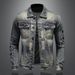 Loom Men's 2023 New European And American Slim Fit Motorcycle Retro Stylish Distressed Denim Jacket_mkmklike.com