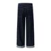 Personalized Workwear Jeans For Men, Trendy Brand, Stitched Pocket Design, Color-Block Cuffed Loose Wide-Leg Straight_mkmklike.com