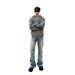 Men's Clothing Washed Blue Cleanfit Jeans For Men Men's Vintage Washed Blue Cleanfit Jeans Straight Leg Retro Denim Pants For Casual Wear_mkmklike.com