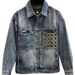 High End Design, Precision Embroidery Pock Denim Jack, Men's Spring And Autumn American Loose Workwear Splicing_mkmklike.com
