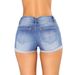 European And American Wish Summer New Women's Denim Shorts Turn-up Hot Pants Trend_mkmklike.com
