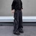 Vintage American Style Washable Loose Fit Cargo Jeans For Men & Women With Multi-Pockets Straight Leg Streetwear Pants_mkmklike.com