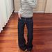 Korean-style American Hot Girl Low-waist Slightly Flared Loose-fitting Vintage Washed Button-up Design Bell-bottom Jeans_mkmklike.com