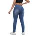 Women's Clothing High-Waisted Ripped Skinny Jeans Regular Fit Solid Color Denim For Spring/Autumn_mkmklike.com