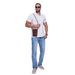 Men's Summer Jeans Loose Straight Leg One Piece Dropshipping Comfortable Fit Straight Leg Pants_mkmklike.com