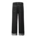 2025 New American Heavy-duty Cuffed Jeans For Men And Women, Washed, Wear-resistant, Loose Straight-leg Wide-leg Long_mkmklike.com