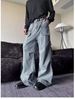 Trendy Men's Summer New 2025 Personalized Letter Jeans Hip Hop Ins Style High Street Fashion Cool Long Pants_mkmklike.com