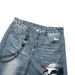 Men's Printed Jeans American Trendy Brand Wide Leg Straight Suitable For Daily Leisure 2810_mkmklike.com