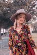 Women's clothing season new dress women's long-sleeved printed retro dress long skirt hot sale_mkmklike.com