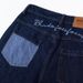 Rolled Hem Plaid Color-Block Jeans With Unique Pocket Design, Loose Wide-Leg Straight Pants For Men, High Street Fashion_mkmklike.com
