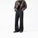 Men's Heavyweight Selvedge Denim Jeans – 14.5oz Black-Gold Vintage Straight-Leg Trousers (100% Cotton, No Stretch, Resin-Fixed Wash)_mkmklike.com
