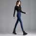 Elastic Waist High-Waisted Jeans For Women, New Spring And Autumn Slimming Stretch Tummy Control Plus Size Skinny Pants_mkmklike.com