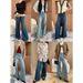 Women's Clothing High Waist Wide Leg Stretch Denim Jeans - Soft Washed Comfortable Casual Pants For Autumn_mkmklike.com