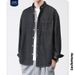 Northfold LKTM Clothing # Men's Denim Autumn Winter New Long Sleeve Loose Japanese Retro Workwear Casual Shirt Jacket_mkmklike.com