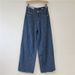 Retro, Youthful, Fashionable Ins-style Striped Jeans, 2024 New Trendy Design, Casual Wide-leg Long Pants For Women_mkmklike.com