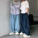 Retro Japanese Oversized Denim Pants for Men High Waist Vintage Dad Jeans Relaxed Fit_mkmklike.com