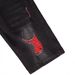 Men's Stretchy Textured Denim Shorts Black Distressed Stylish Versatile Durable Mid-Length Summer Wear_mkmklike.com