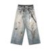 Men's Clothing Cotton Straight Leg Jeans 3D Printed Casual American Streetwear Cotton Straight Leg Jeans With 3D Print Casual Pants For Teen Boys_mkmklike.com