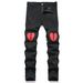 Men's Clothing Trendy Stretch Casual Digital Print Men's Jeans_mkmklike.com