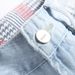 Men's Summer Light Blue Denim Shorts Mid-Thigh Length Distressed Casual Relaxed Fit Five-Pocket Design_mkmklike.com