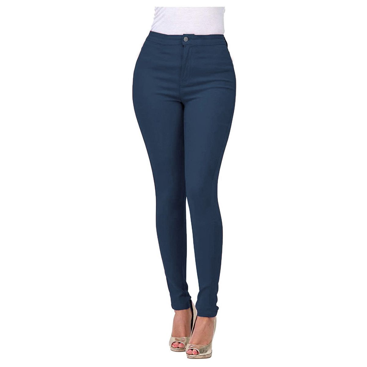 Women's Clothing Slim Multi Color Stretch Denim Trousers_mkmklike.com