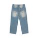 American Street Style Jeans, High-quality Loose Denim Pants, Classic Breathable Ripped Casual Jeans For Men_mkmklike.com
