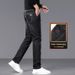 Loose Straight Jeans Men's Stretch Business Thick Casual Trousers_mkmklike.com