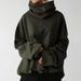 Women's Clothing Autumn and Winter Women's New Loose Casual Long Sleeve High Collar Pullover Solid Color Pocket Jacket Sweatshirt_mkmklike.com