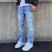 Slim Fit Stretchy Comfortable Flared Pants Men's Denim Height Enhancing Versatile Fashionable Export Grade American Trendy Brand_mkmklike.com