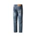 Men's Clothing Men's Casual Solid Color Slim Fit Jeans Unique Back Pocket Design Versatile For Formal & Casual_mkmklike.com