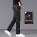 Thickened Jeans Men's Slim-fit Straight Casual Elastic Loose Casual Trousers Men_mkmklike.com