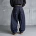 Men’s Classic Blue Washed Denim Jeans – Relaxed Straight Fit, Retro American Style Jeans_mkmklike.com