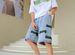 Denim Shorts Trendy Brand Retro Towel Embroidered Letter Sports Five-point Pants Men's And Women's Street Loose And Versatile Casual Shorts_mkmklike.com
