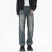 Cleanfit Autumn And Winter New Jeans Men's Fit Straight Tube Loose Plus Size Youth Middle Waist Trendy Retro Washed Mi Kechi Clothes Decoration K11_mkmklike.com
