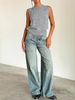 Women's Clothing Vintage Low-Rise Straight Leg Jeans For Women – Washed Denim, Classic Fit (XS-XL, Multiple Colors)_mkmklike.com