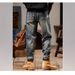 Jeans Men's Spring New Trendy Brand American Washed Straight Tube Loose Casual Long Style_mkmklike.com