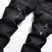 Men's Slim Fit Skinny Jeans Ripped Zipper Charm Stretch Denim European American Style Craft Ink Painted Trendy_mkmklike.com