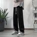 Men's Style Elasticated Jeans Summer Thin Loose Straight Leg Cropped Wide Leg Casual High Street Retro_mkmklike.com