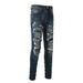 Trendy Brand Men's Jeans Men's Slim-fit Ripped Patch Men's Jeans American High Street Men's Casual Pants 1320_mkmklike.com