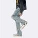 Nordmann Men's Jeans American Retro Slim Straight Slimming Autumn Winter Design High Street Cool Heavy-duty Casual Pants_mkmklike.com