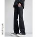 Men's Clothing Wear High Street Black Elastic High Flared Pants Men's Slim Fit Vibe Style Skinny Jeans_mkmklike.com
