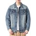 Trendy Brand Denim Jacket For Men, Tall, Heavyweight, Loose Fit, Plus Size, Vintage Style, Spring New Versatile Casual_mkmklike.com