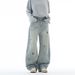 Men's Clothing & Archer0603 & Autumn American Cartoon Bear Embroidered Jeans Men's Retro Washed Loose Straight Leg Casual Pants_mkmklike.com
